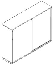 Office storage cabinets with sliding door 