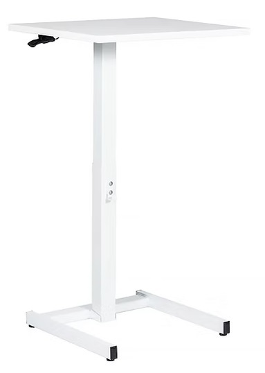 Compact pneumatic adjustable school desk