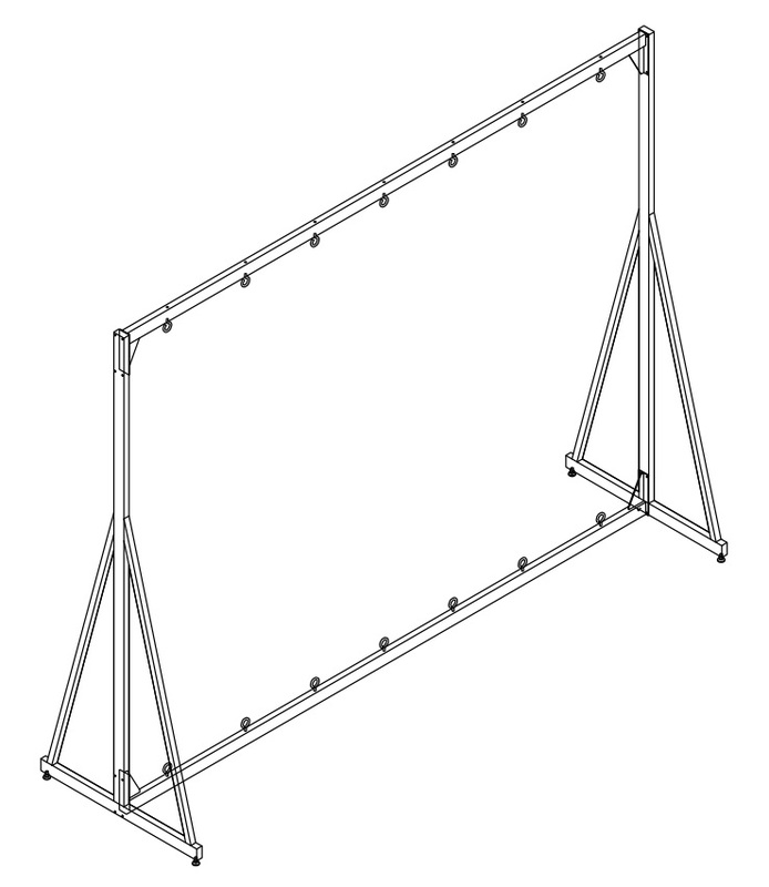 heavy duty retail display stand