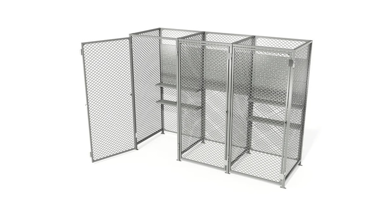 Metal wire lockers for equipment & mesh lockers 