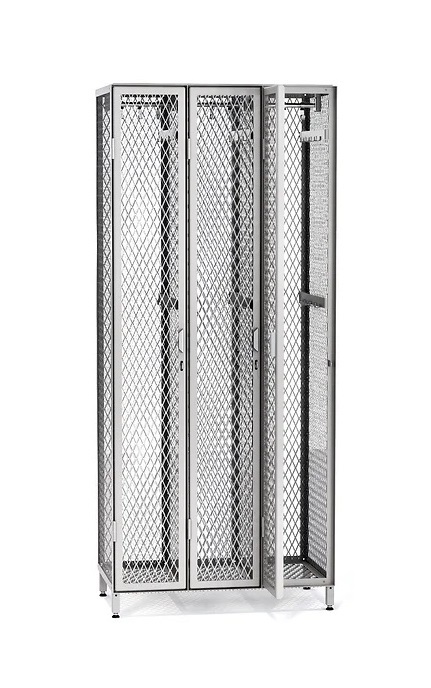 Wire mesh lockers for clothes 