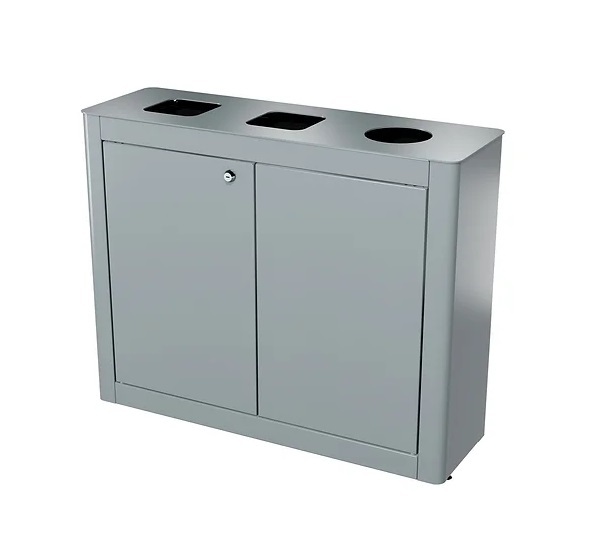 Indoor waste sorting containers for offices 