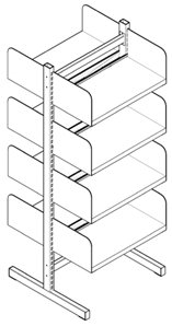 Bibliotēkas plaukti mēbeles 