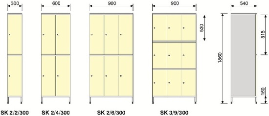 Tier metal lockers SK KITman