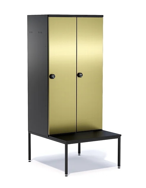 locker with bench and code lock 