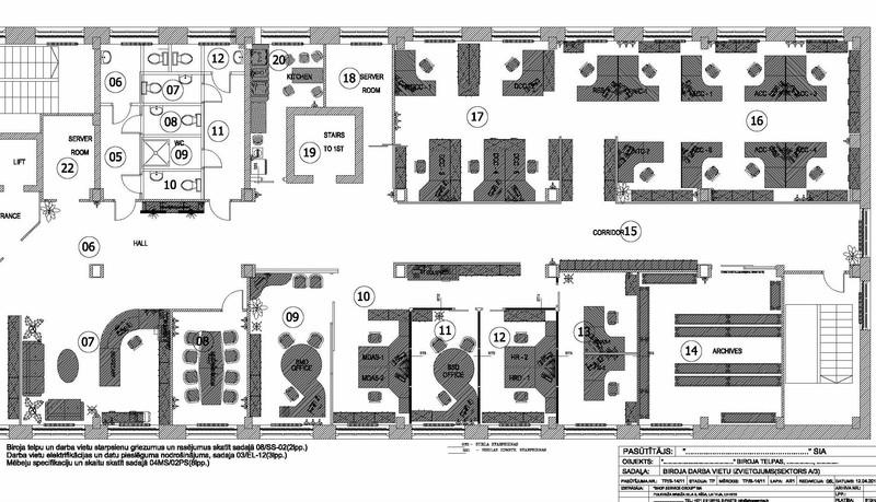 Workplace layout